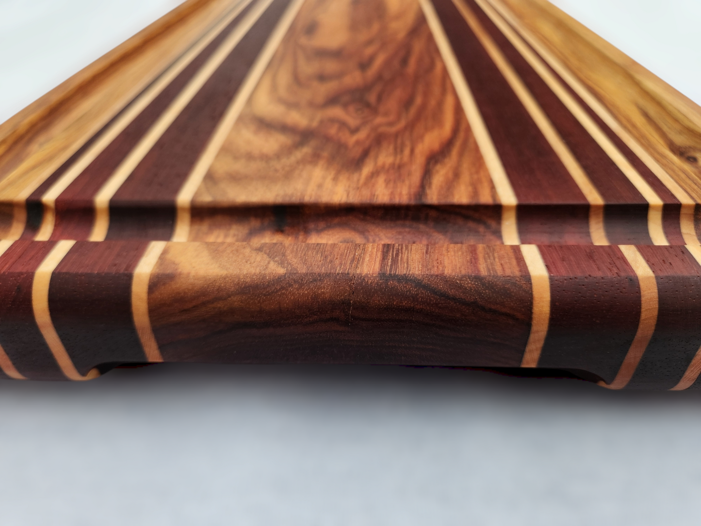 Canary Wood, Padauk & Maple Cutting Board