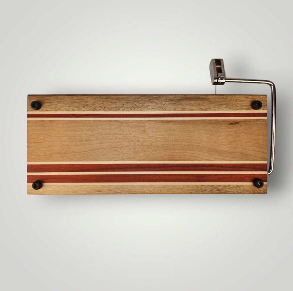 Myrtle Wood, Blood Wood & Maple Cheese Slicer Board