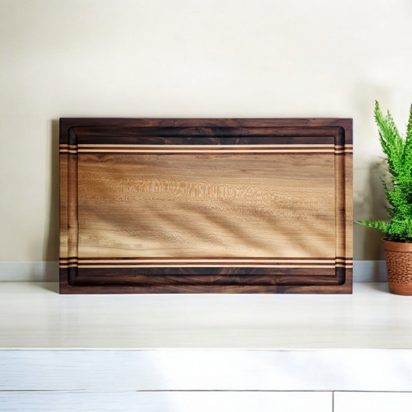 Sycamore, Walnut, Maple & Toasted Maple Cutting Board