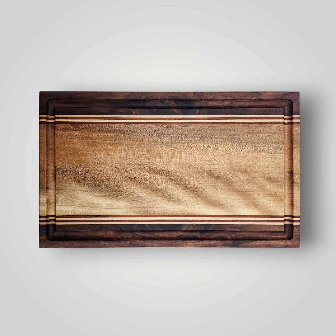 Sycamore, Walnut, Maple & Toasted Maple Cutting Board