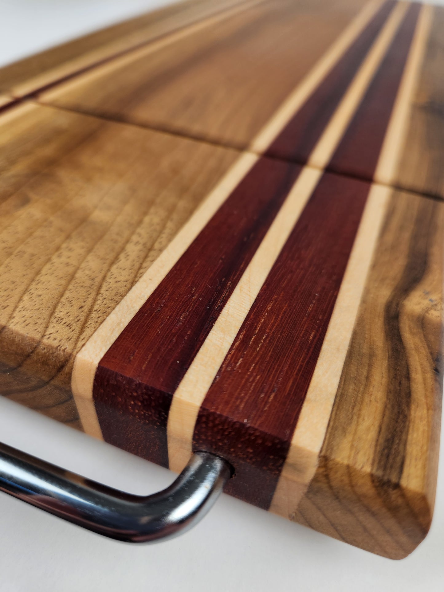 Myrtle Wood, Blood Wood & Maple Cheese Slicer Board
