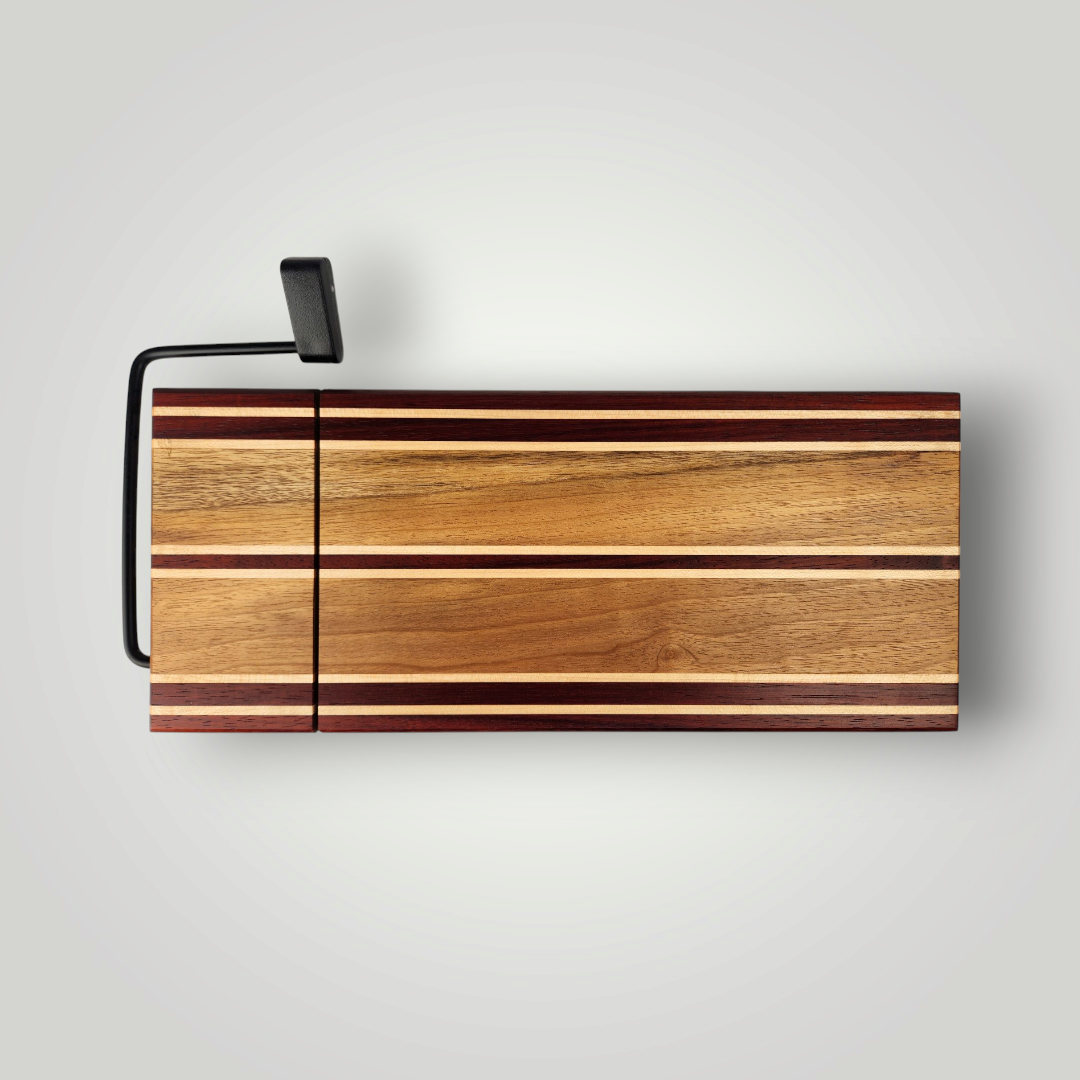 Myrtle Wood, Padauk & Maple Cheese Slicer Board