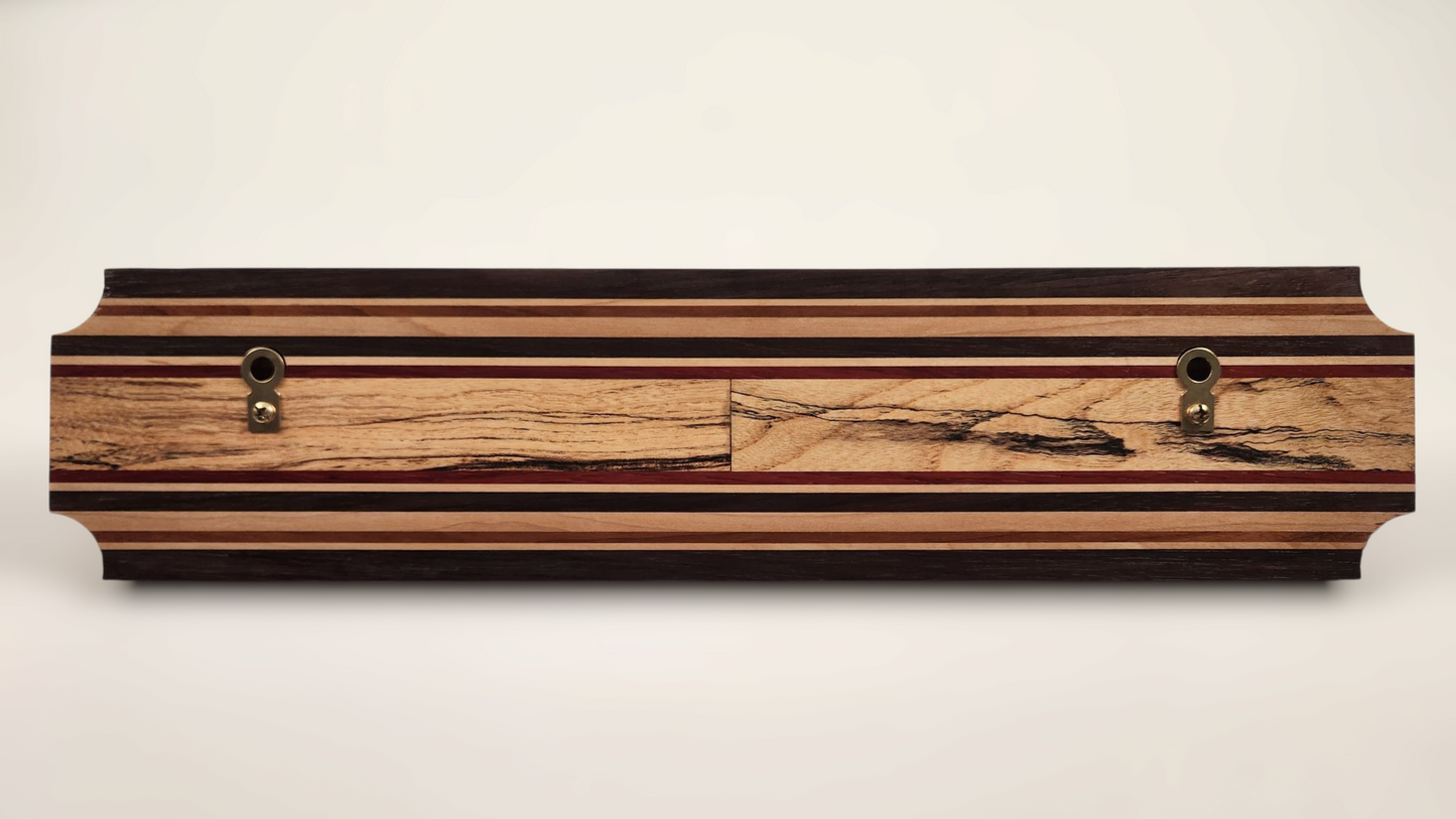 Hackberry, Peruvian Walnut, Cherry, Maple & Padauk Key Rack