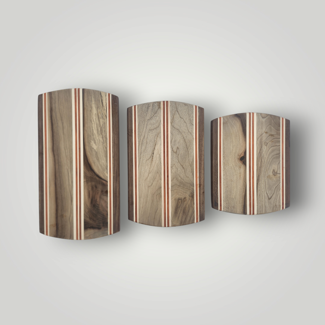 Myrtle Wood, Padauk, Peruvian Walnut & Maple Trivet Set